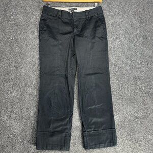 Banana Republic Pants Womens 4 Martin Fit BLue Cotton Stretch Topstitched Cuffed